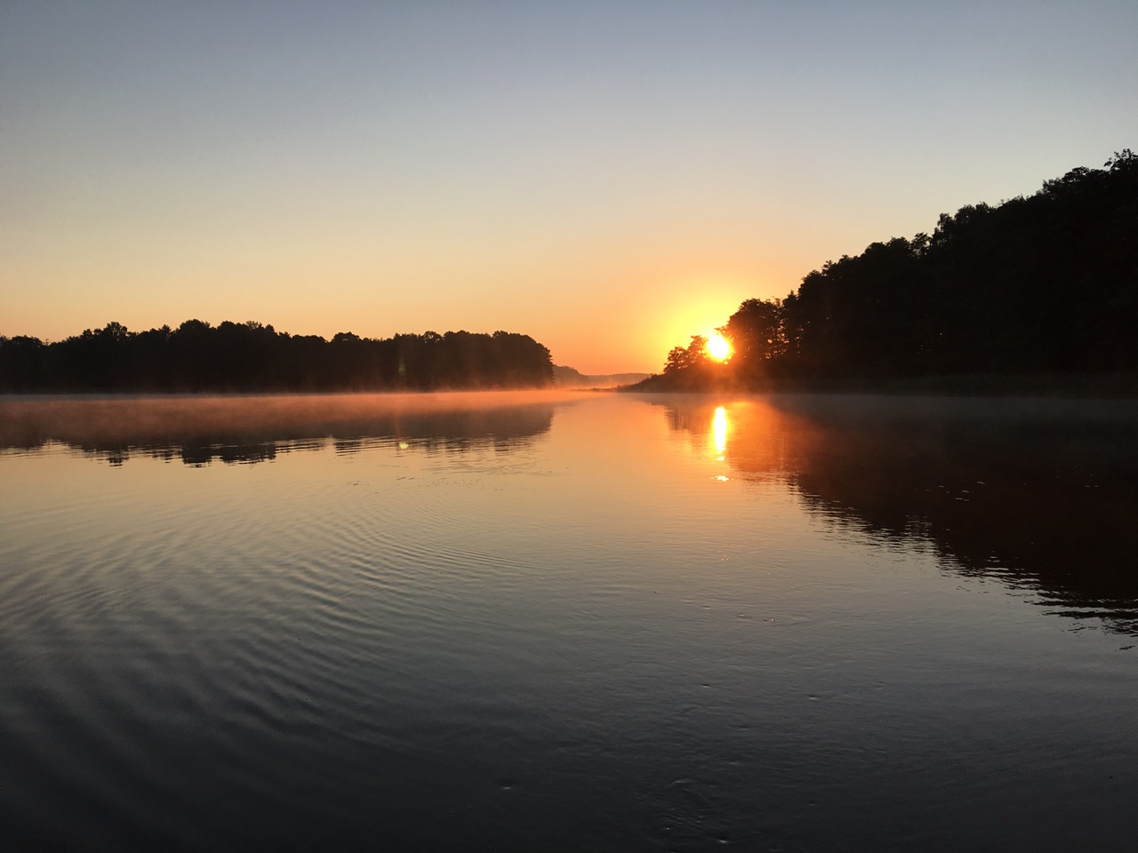 Sonnenaufgang über der Mü:ritz