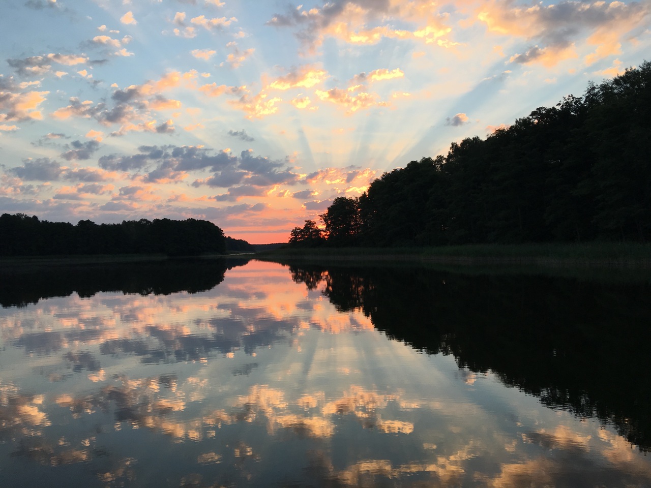 Sonnenuntergang über der Müritz